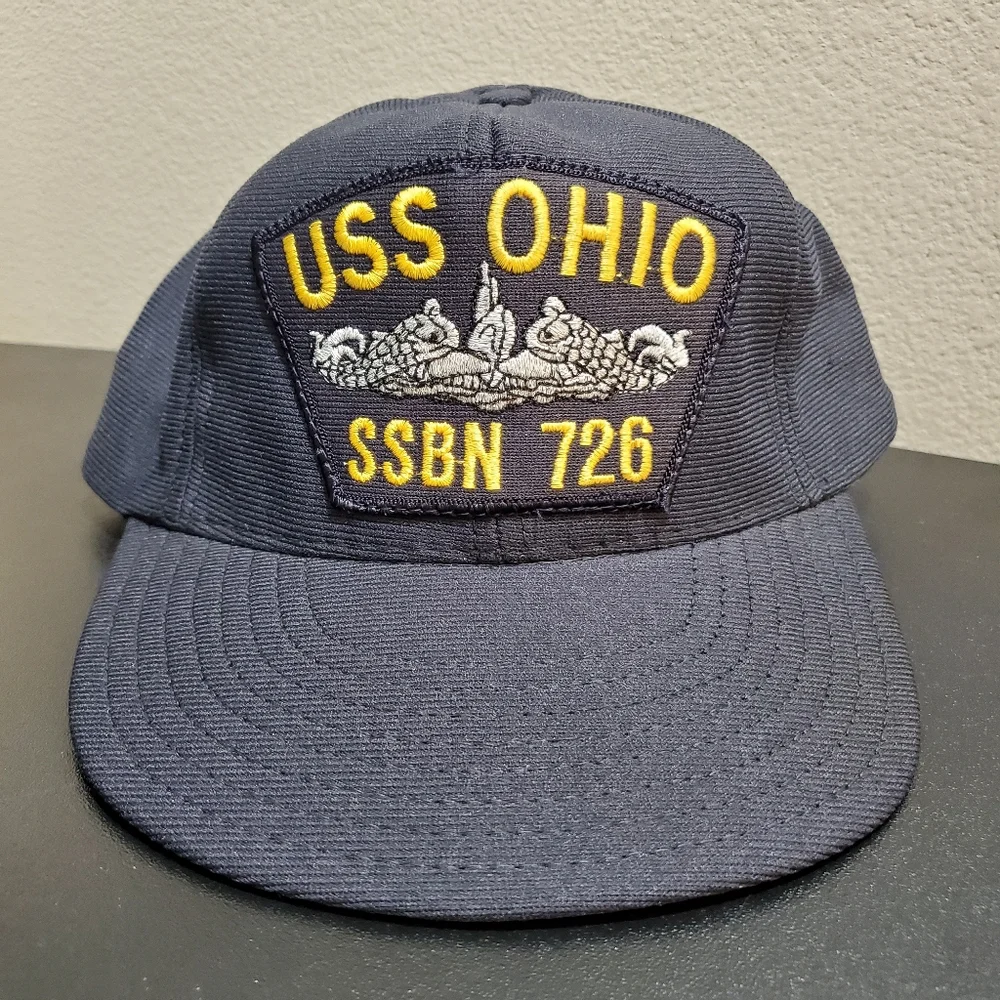 Vintage New USS‎ Ohio SSBN 726 Navy Snapback Hat
